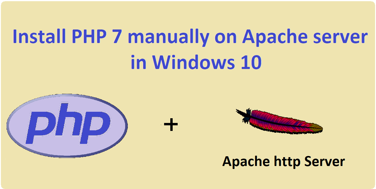 Install Php7 on apache http server manually in windows 10