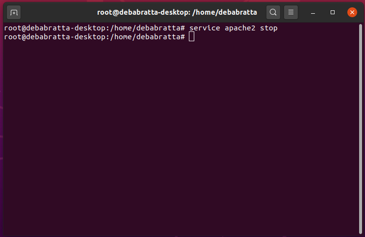 Apache server shutdown in ubuntu debian via command line Dj Techblog